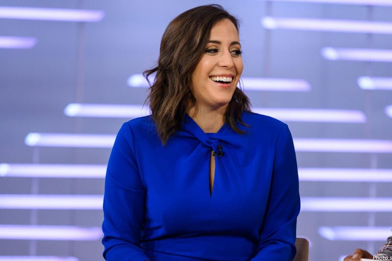 Hallie Jackson 8 months pregnant debate
