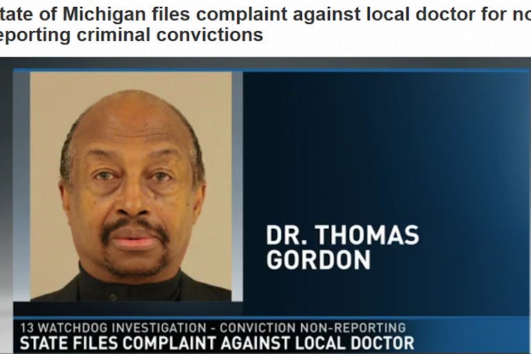 Thomas J Gordon abortionist arrested NAF doctor