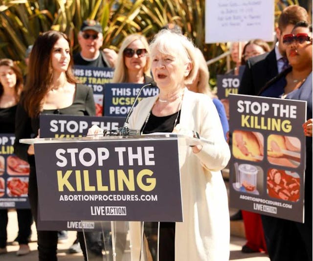 Dr. Beverly McMillan Rally at UCSF emphasizes Live Action’s groundbreaking new ‘What Is Abortion?’ series image