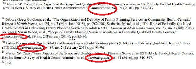 Government report uses data from biased Planned Parenthood-affiliated sources image