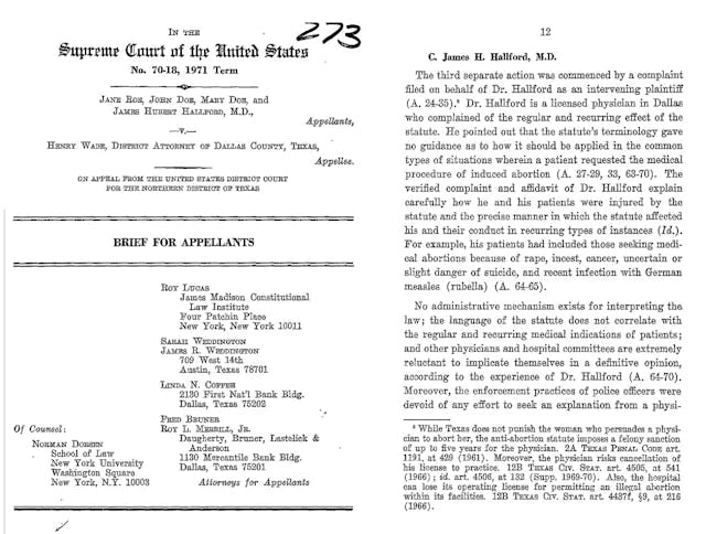 Texas prosecuted abortionist not pregnant woman for illegal abortions prior to Roe (Roe v Wade ) Image: Texas prosecuted abortionist not pregnant woman for illegal abortions (Roe v Wade )