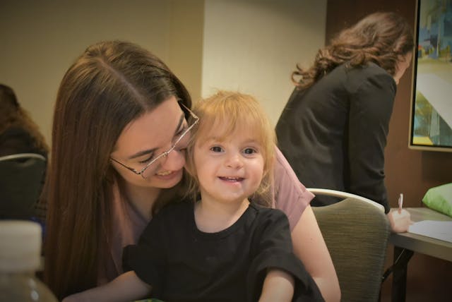 Zayda and Delia at orientation for Babies Go to Congress/Lisa Bourne pregnancy center, abortion