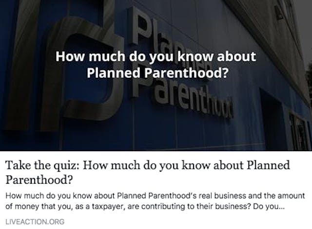 Take the quiz: How much do you know about Planned Parenthood? image