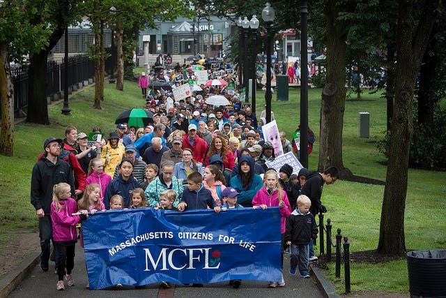 JUNE 28, 2015 Massachusetts March for Life. Annual event held on the Boston Common with Cardinal Seán O’Malley. (Photo credit: George Martell/BCDS) Massachusetts March for Life