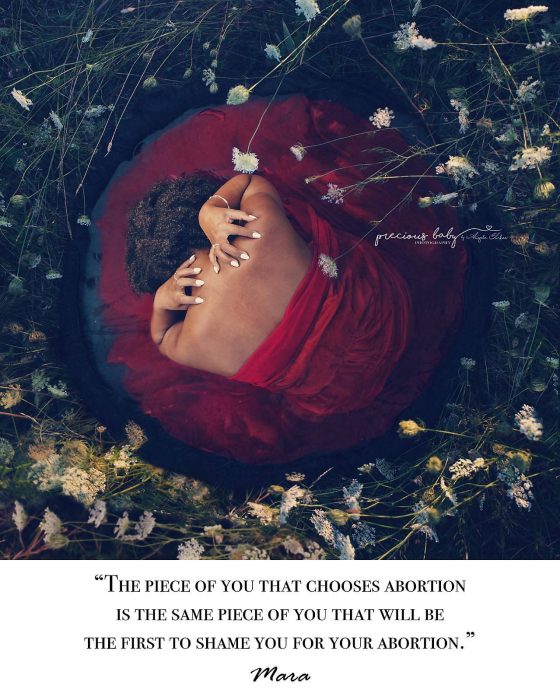 Photo used with permission from Angela Forker. After the Abortion Photography Series.