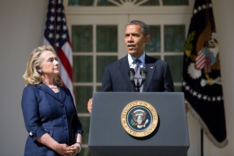 Barack Obama and Hillary Clinton