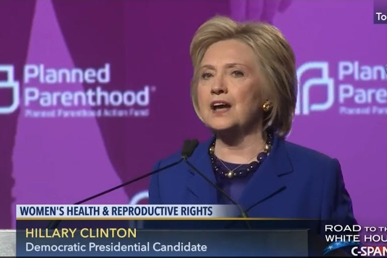 Hillary Clinton thanks Planned Parenthood June 2016