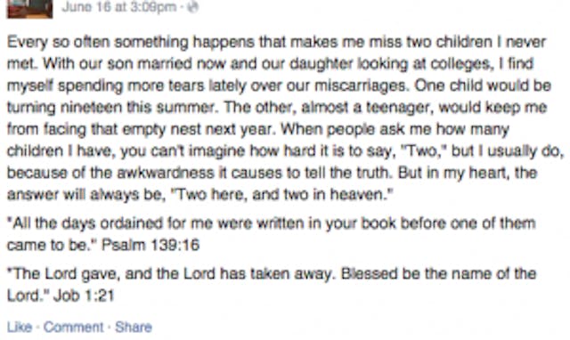 miscarriage, life