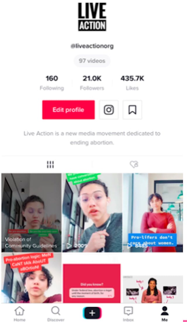 Screenshot showing 21k followers on TikTok Video sharing app TikTok bans, reinstates Live Action, claims ‘human error’ image