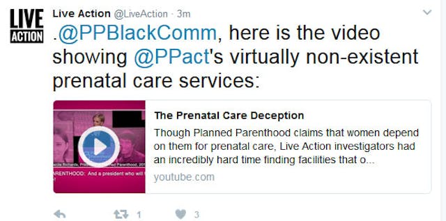 Planned Parenthood deletes ‘prenatal care’ tweet after Live Action responds image