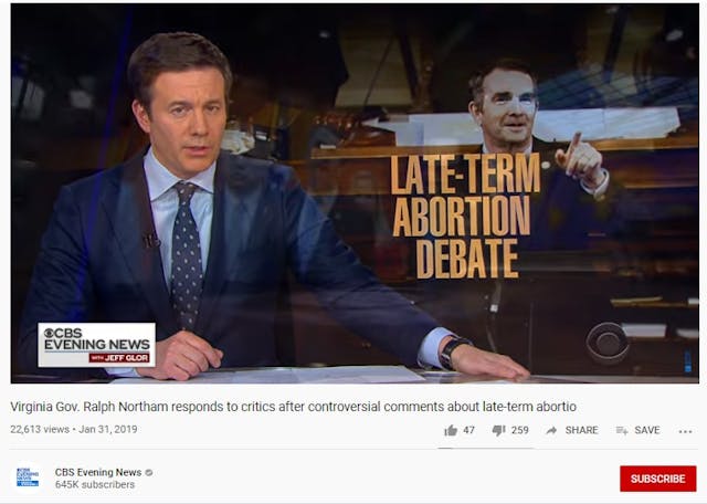 CBS News vid Headline on late-term abortion Image: CBS News vid Headline on late-term abortion