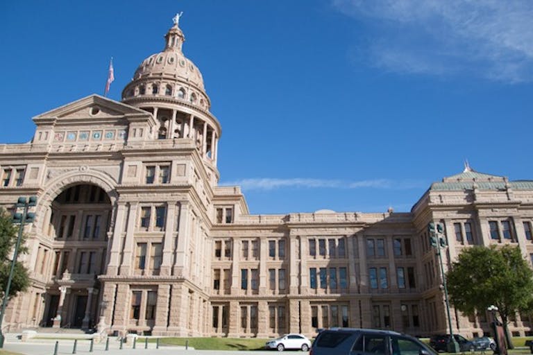 The grand Texas Capitol in the city of Austin, Texas, USA.