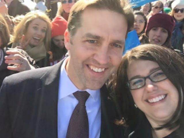 Sen. Ben Sasse with SFLA President Kristan Hawkins at the Protect Them Both Rally Senator Ben Sasse’s bold and loving stand for preborn children and women makes him a shining example to Washington image