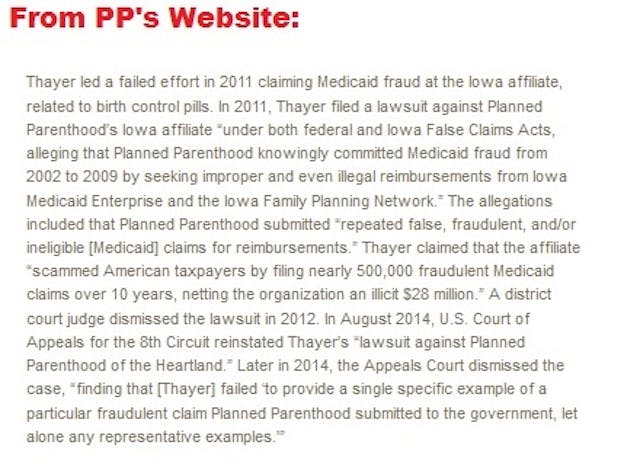 Screen capture from Planned Parenthood’s website Snopes tries to debunk Planned Parenthood’s ‘abortion quotas’ with another sloppy ‘fact check’ image
