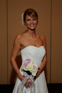 Jenna on her wedding day (from the Twice Blessed Facebook page)