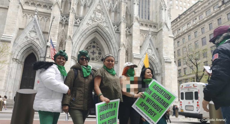 Catholic Church protests
