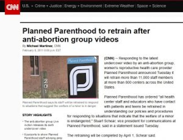 Has the media been caught in Planned Parenthood’s web of lies? (Part one) image