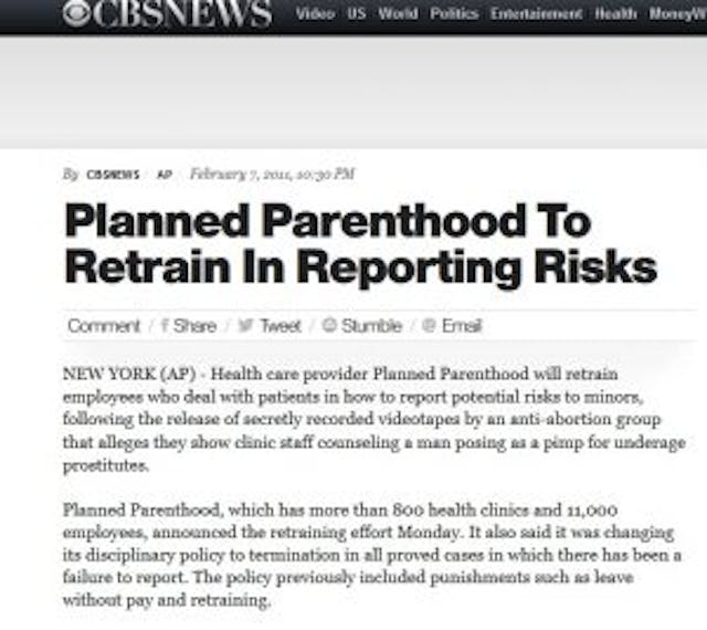 Has the media been caught in Planned Parenthood’s web of lies? (Part one) image