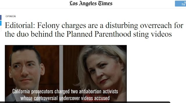 LA Times calls criminal charges against CMP overreach Image: LA Times calls criminal charges against CMP overreach