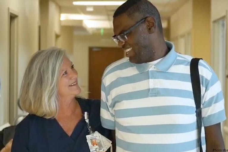 nurse takes in autistic man