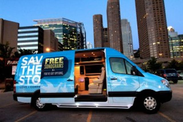 Save the Storks mobile unit Save the Storks mobile unit