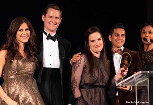 Instagram – Live Action: Lila Rose and husband with Gianna Jessen and award presenters Gianna Jessen