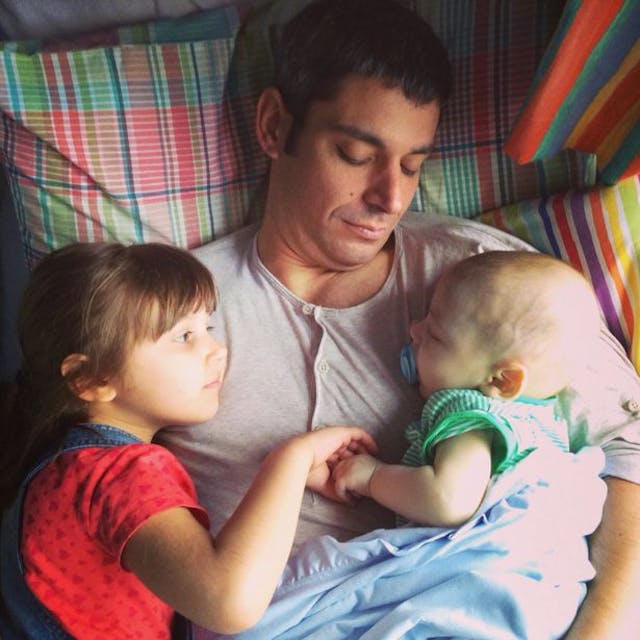 Emma and Alex with baby Georgie. g1