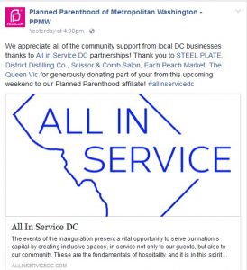 Here’s a list of D.C. restaurants that support abortion biz Planned Parenthood image