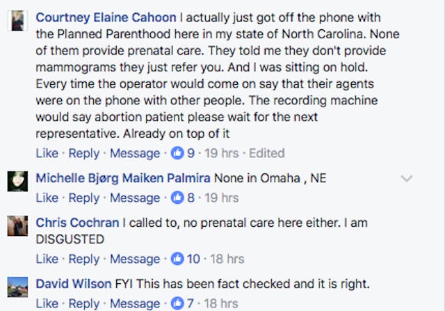 Women are calling Planned Parenthood and finding out there’s no prenatal care image