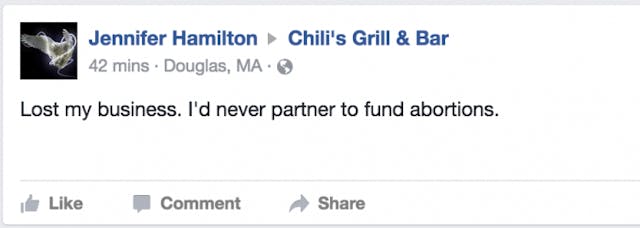 Pro-life backlash leads Chili’s restaurant to cancel Planned Parenthood fundraiser image