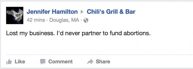 Pro-life backlash leads Chili’s restaurant to cancel Planned Parenthood fundraiser image