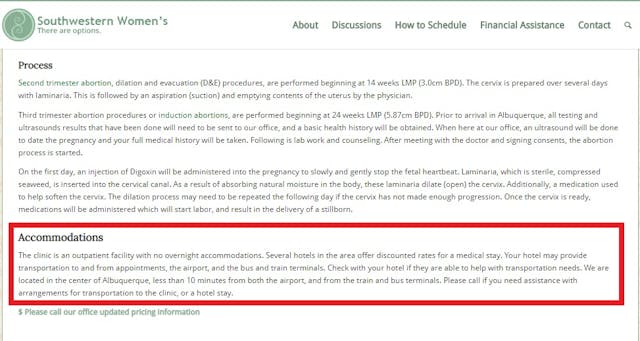 Southwestern Women’s Options Late-term abortion clinic uses local hotels to accommodate patients Image: Southwestern Women's Options Late-term abortion clinic uses local hotels to accommodate patients
