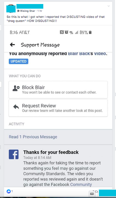 HORRIFIC: Facebook says vulgar drag queen ‘abortion’ video doesn’t violate standards image