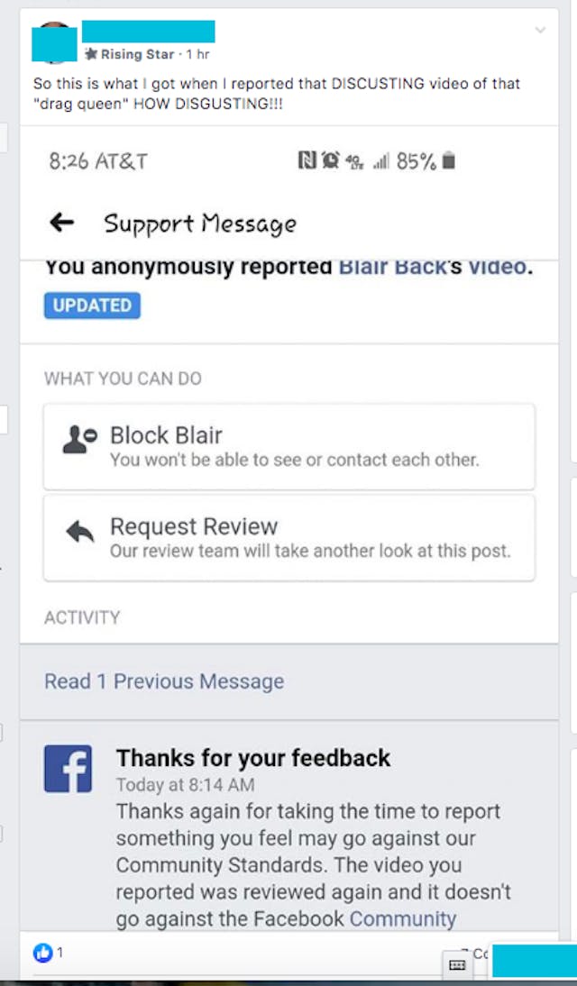 HORRIFIC: Facebook says vulgar drag queen ‘abortion’ video doesn’t violate standards image