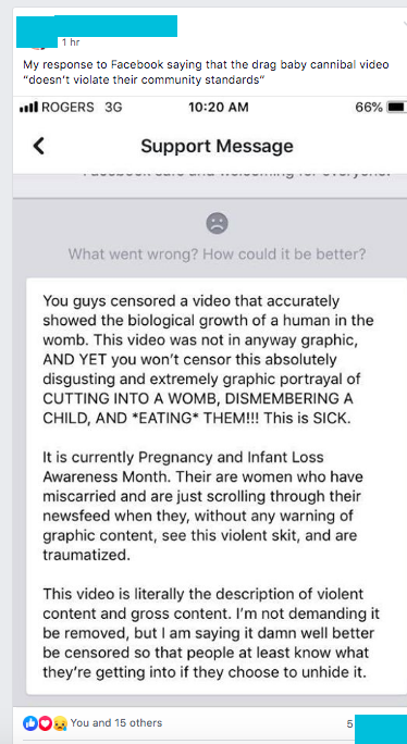 HORRIFIC: Facebook says vulgar drag queen ‘abortion’ video doesn’t violate standards image