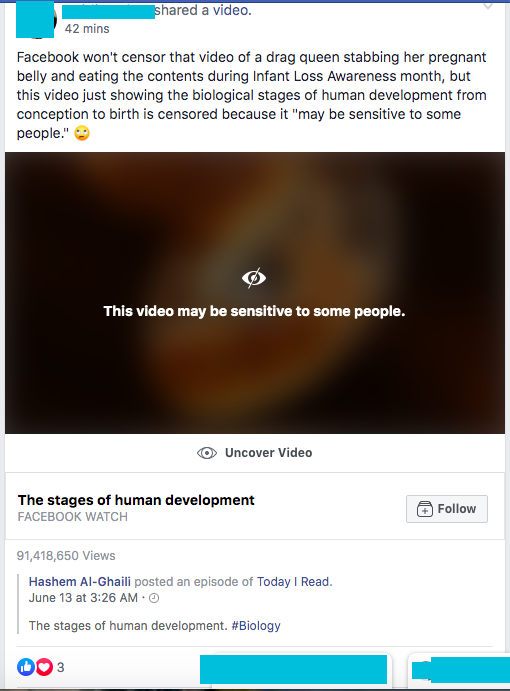 HORRIFIC: Facebook says vulgar drag queen ‘abortion’ video doesn’t violate standards image