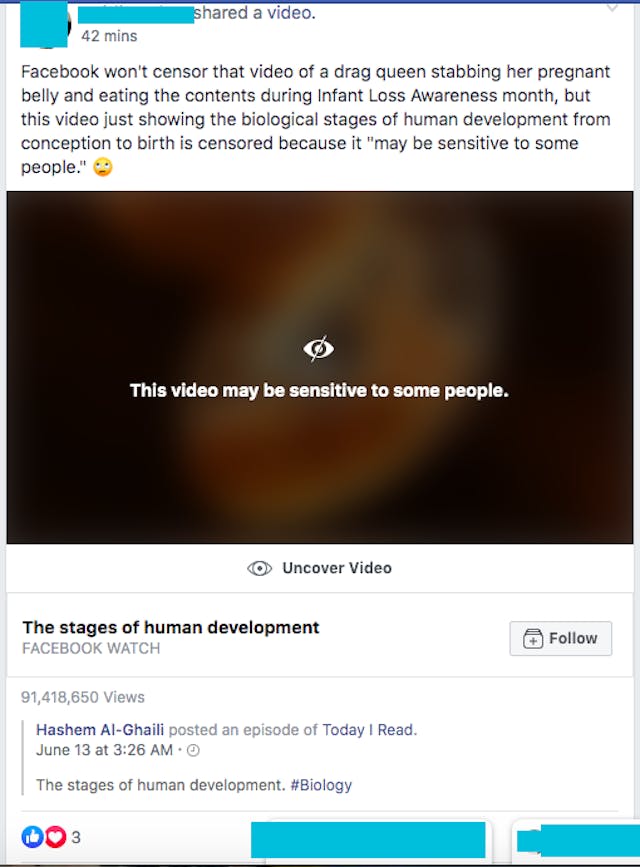 HORRIFIC: Facebook says vulgar drag queen ‘abortion’ video doesn’t violate standards image