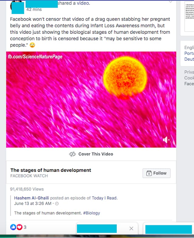 HORRIFIC: Facebook says vulgar drag queen ‘abortion’ video doesn’t violate standards image