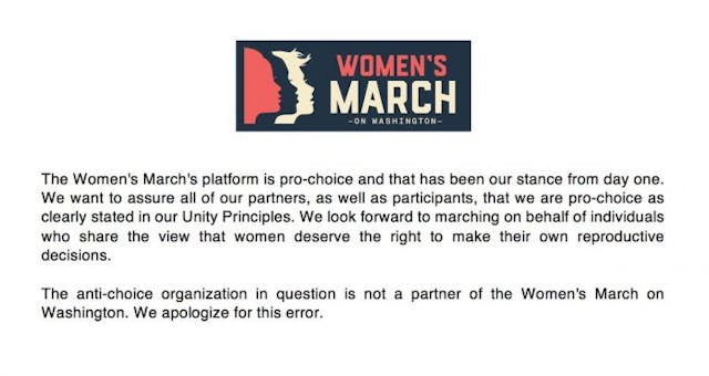 photo via women's march twitter account