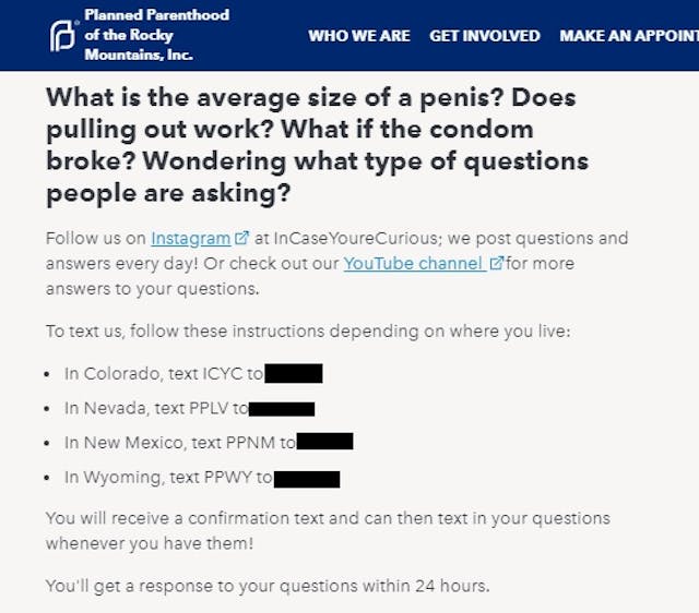Image: Planned Parenthood in case your curious website and book for teens PPRM