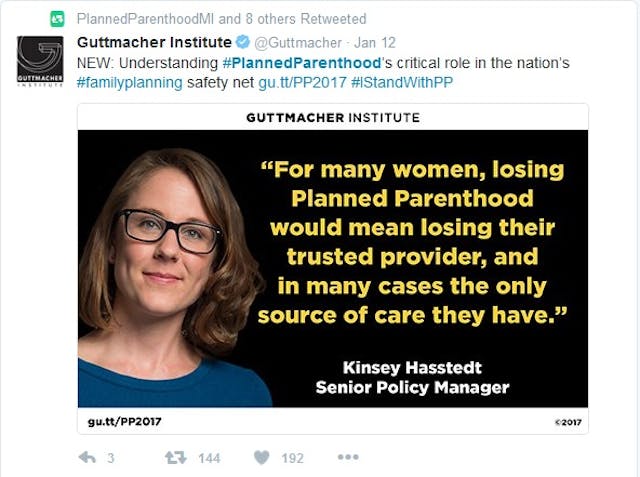 Guttmacher staffer whitewashes Planned Parenthood’s record in attempt to defend federal funding image