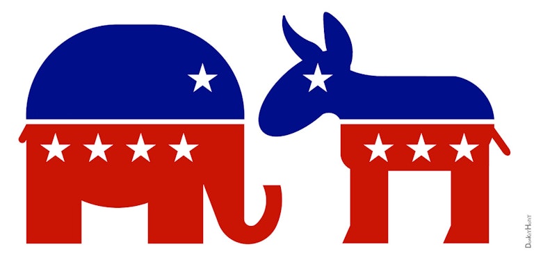 Republican GOP and Democrat