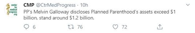 Planned Parenthood VP tells court the organization’s assets exceed $1 billion image