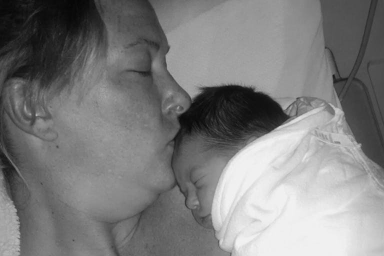 Aimee Kidd with baby