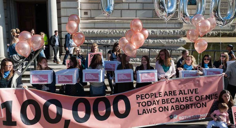 Northern Ireland Abortion Rights Protests in London