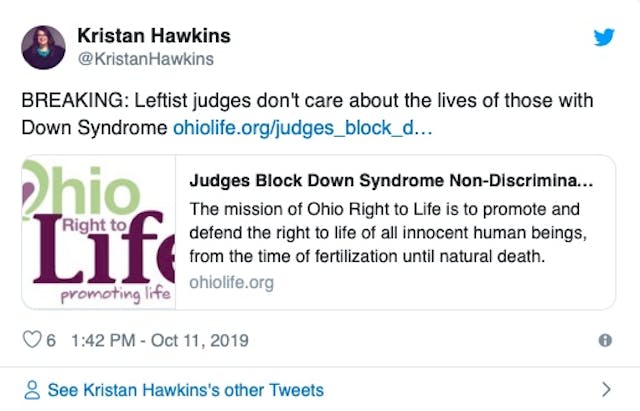 Appeals court upholds injunction against Ohio’s Down syndrome abortion ban image