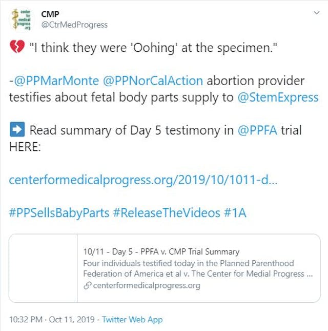 Planned Parenthood abortionist: I got ‘oohs and aahs’ for aborting so many babies intact image