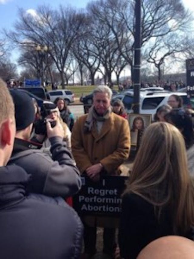 Dr. Anthony Levatino at the March for Life Dr. Anthony Levatino at a March for Life event.