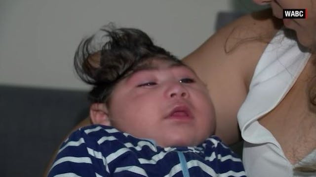 Baby Lucas at home. Screenshot WABC. die at birth