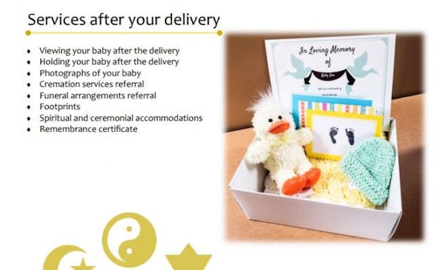 Screenshot from Carhart’s abortion facility’s online brochure. Late-term abortionist offers parents photographs and footprints of their aborted babies image